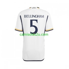 Camisolas de futebol Real Madrid Jude Bellingham 5 Equipamento Principal 2023/24 Manga Curta